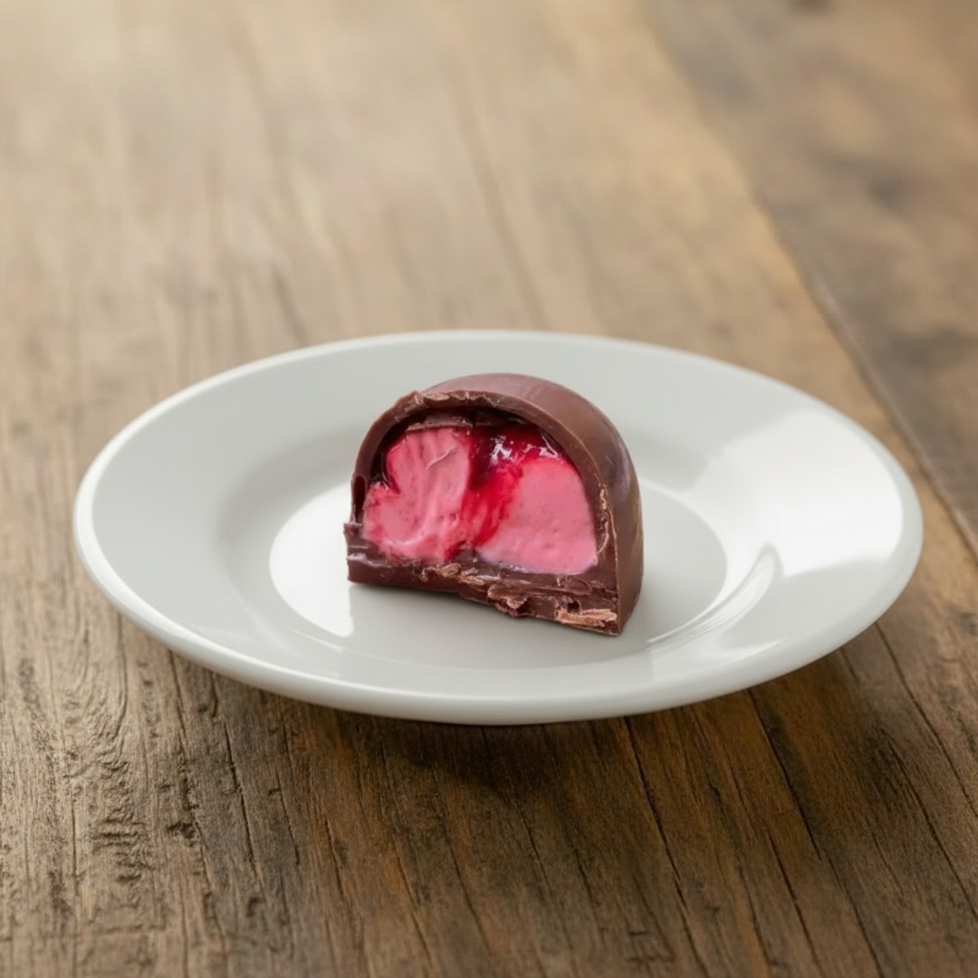 Feita com chocolate ao leite, recheio de geleia de morango e mousse de morango. . ###tags#### promoção promocao oferta desconto barato taxa gratis entrega grátis combo doce sobremesa bolo fatia brownie braune brauni browni nutela Nutella Ninho kitkat red velvet pistache geleia cenoura brigadeiro chocolate copo felicidade bombom cone trufado pai de mel pote pavê pudim cuscuz cookies tortas tortellete bolo vulcao vulcão salgado gourmet artesanal
