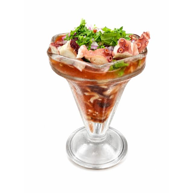 Cóctel chico de pulpo