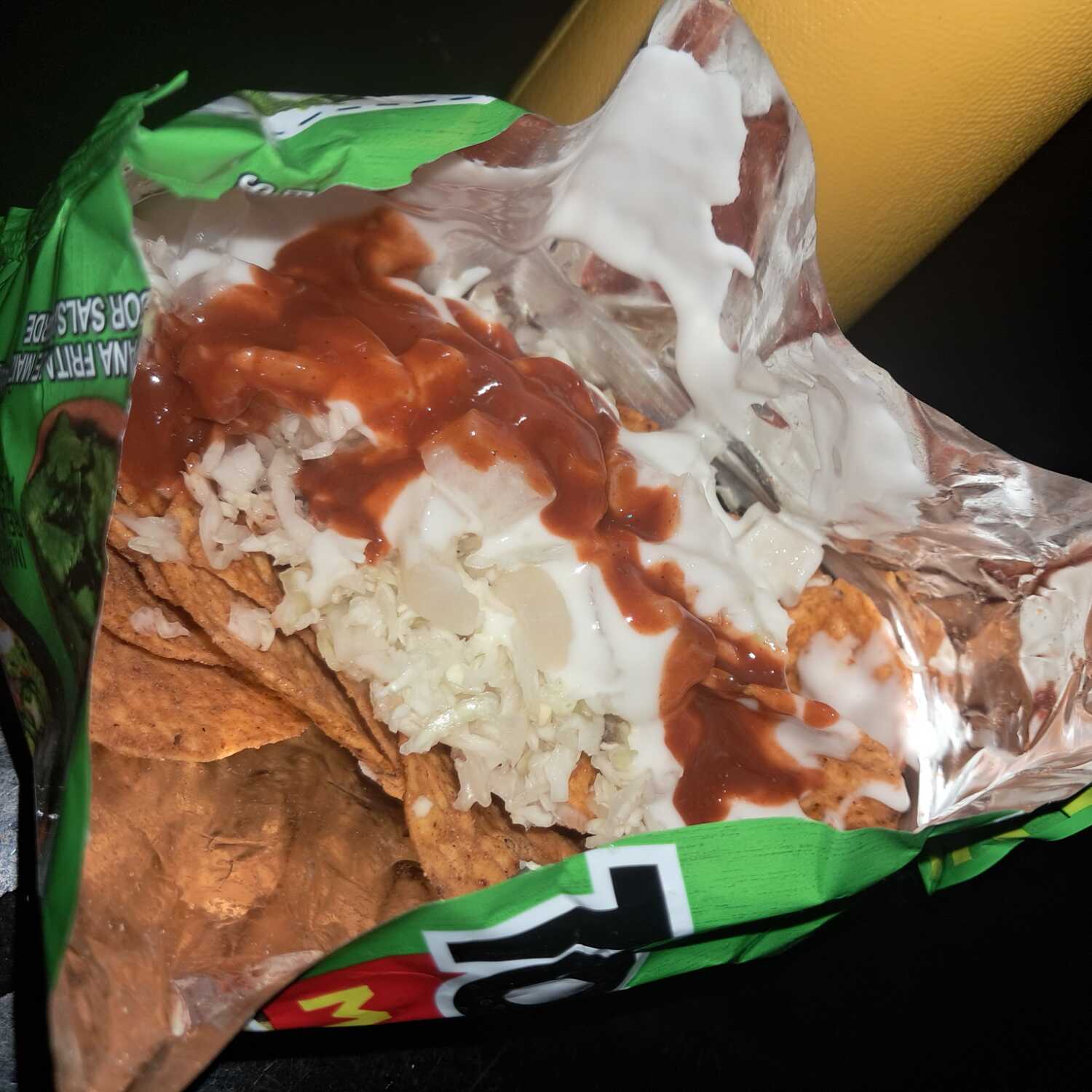 TOSTITOS VERDES PREPARADOS EN BOLSA