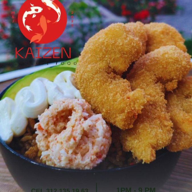 Yakimeshi Especial con Camarones Empanizados