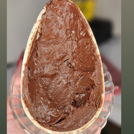 Ovo De Páscoa Mega Recheado Nutella Chocolate Branco