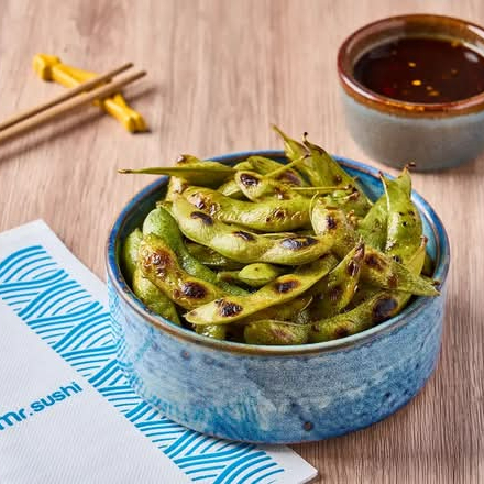 Edamames Asados – Vainas de Soya Asadas con Sal de