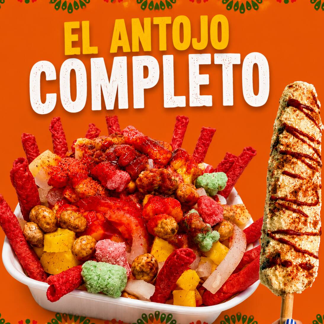 Antojo Completo:Elote + Charola Loca