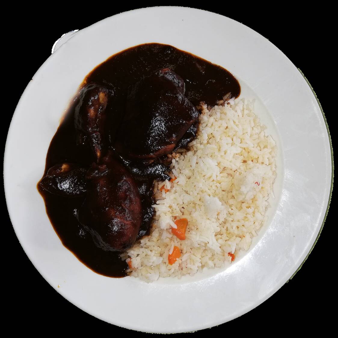 Combo Pollo con mole+ sopa