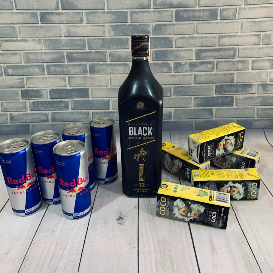 Garrafa + 5 Gelo + 5 Red bull