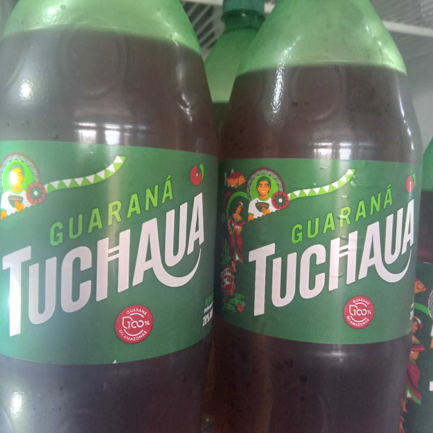 Guarana tuchaua 2lt 13.00 reais Serve até 5 pessoa..