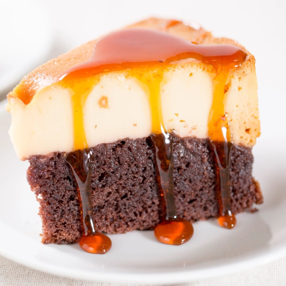 Rebanada de Chocoflan