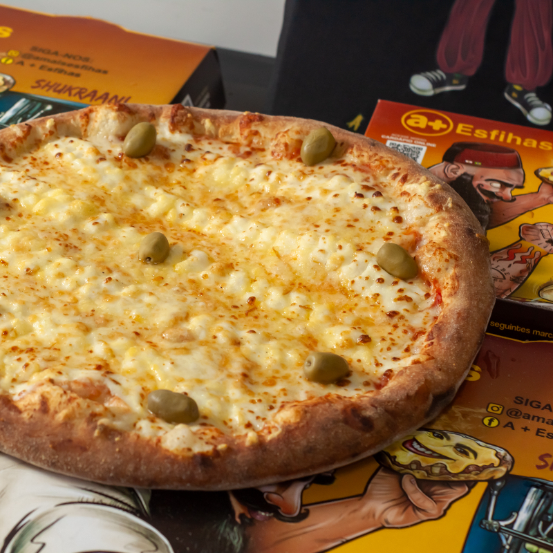 Pizza Grande 8 fatias, Quatro queijos