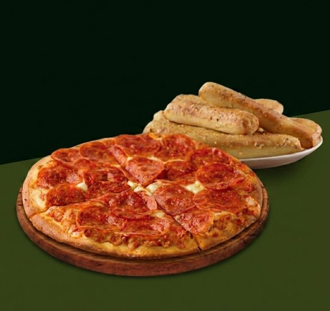 Pizza Personal + Acompañamiento