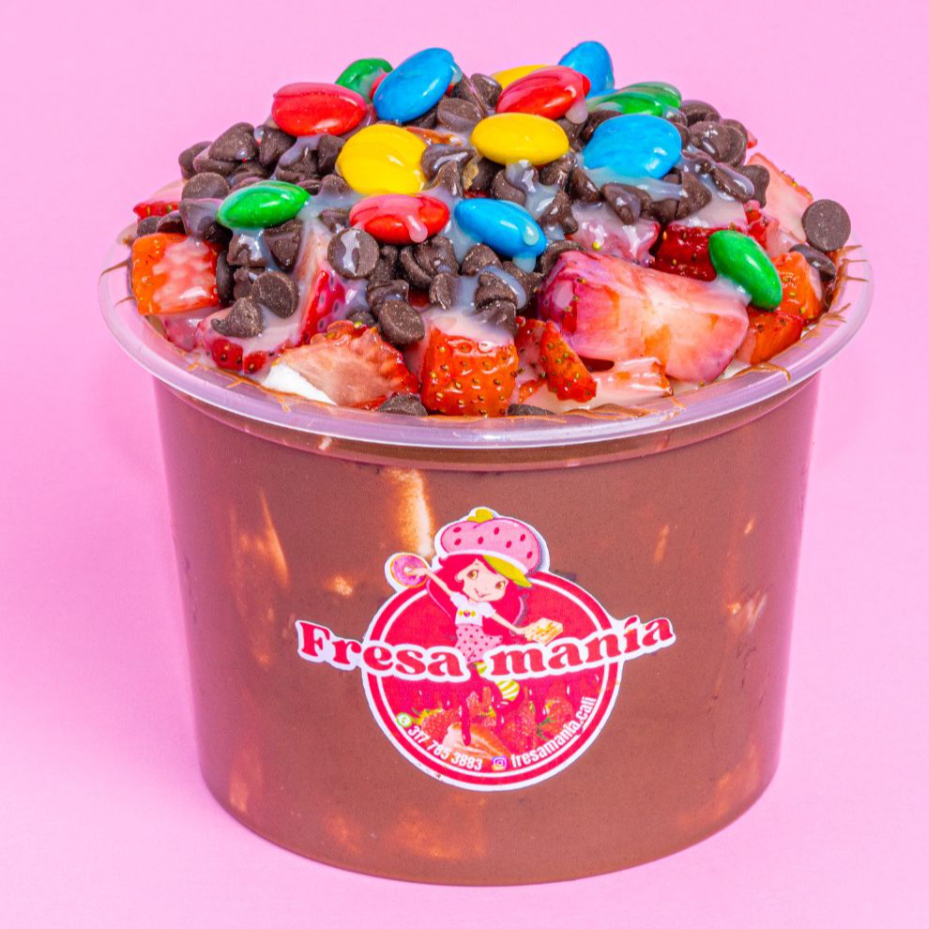 Vaso con NUTELLA y Salsa de Lechera