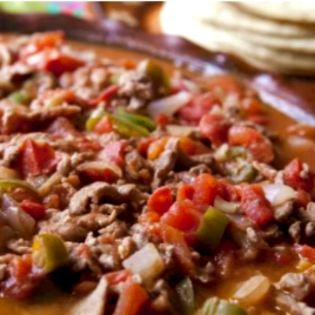 Taco de Bistec Ranchero
