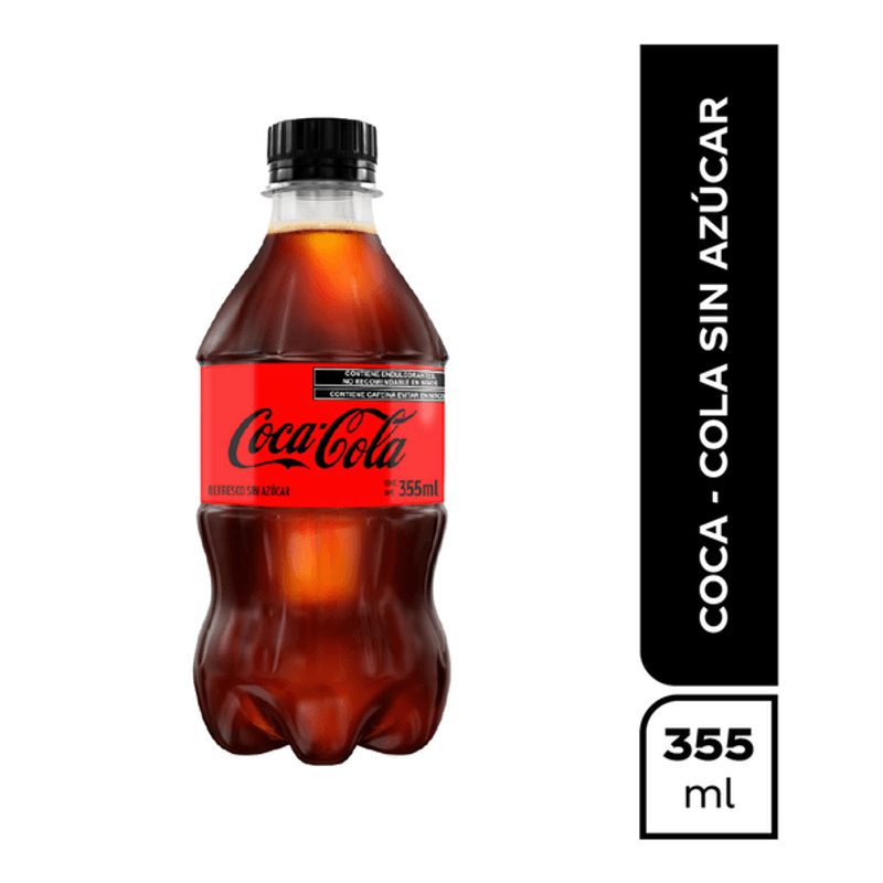 Coca Cola Sin Azúcar 355 ml