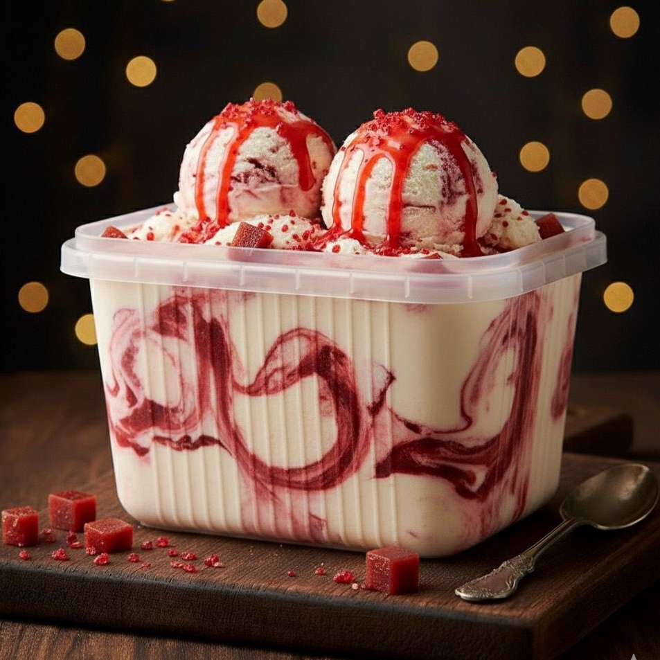 Cremoso e equilibrado, combina a leve acidez do yogurt com a doçura marcante da goiabada. Um clássico brasileiro irresistível! (Imagem meramente ilustrativa)