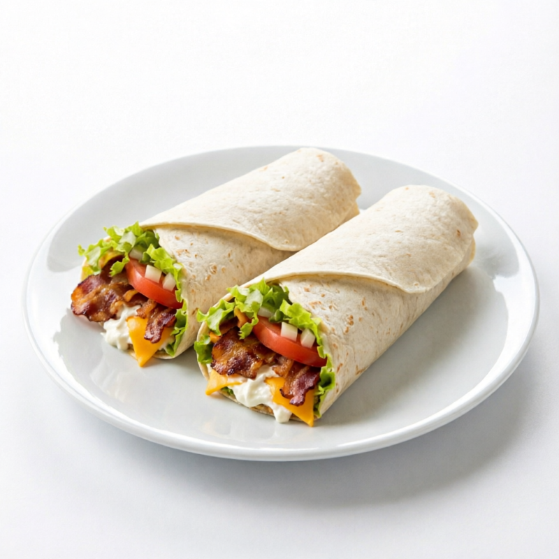 Massa Fina De Trigo ,Alface Americano, Tomate ,Bacon, creme Cheddar. A proteína você escolhe!