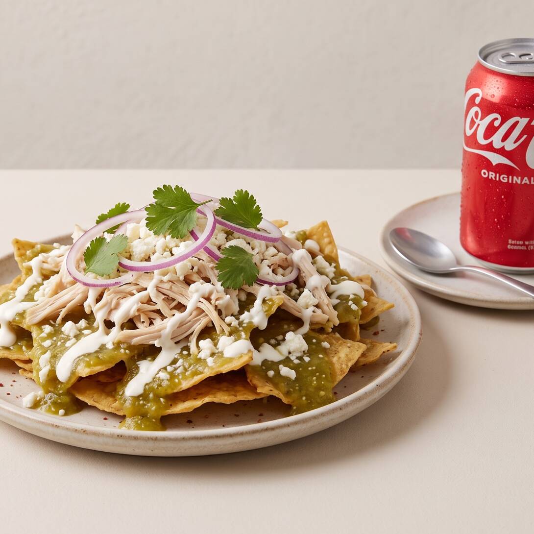 Chilaquiles con Refresco