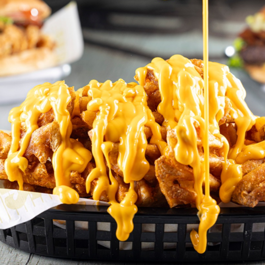 Papas Crisscut Con Queso