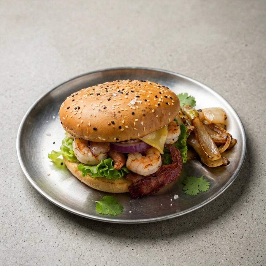 Hamburguesa de Camarón