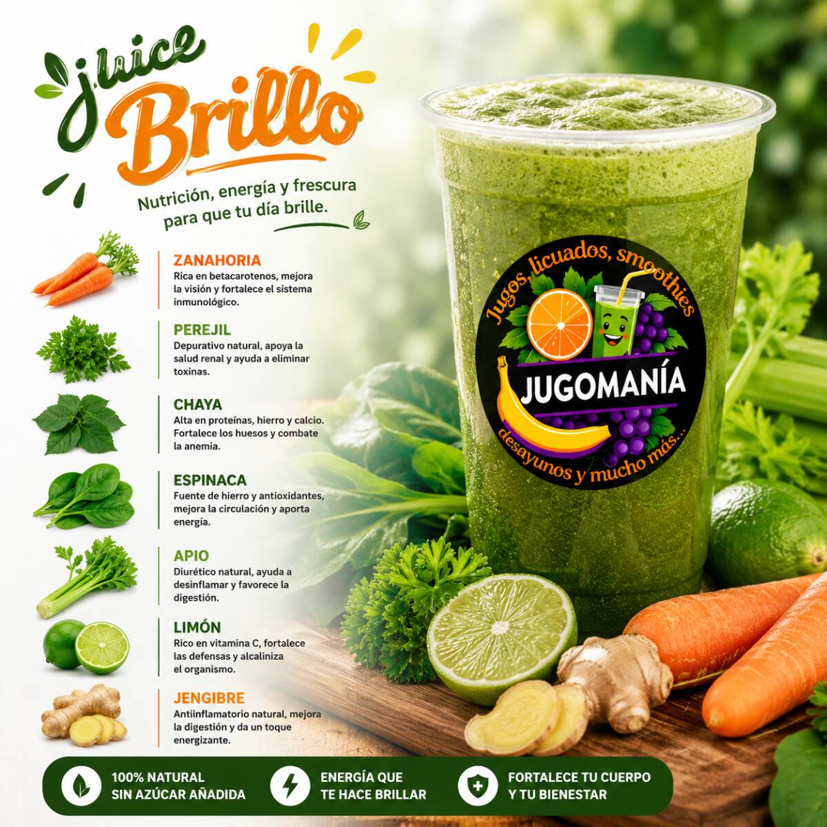 Juice Brillo ❇️. 16 Oz. (500 Ml)