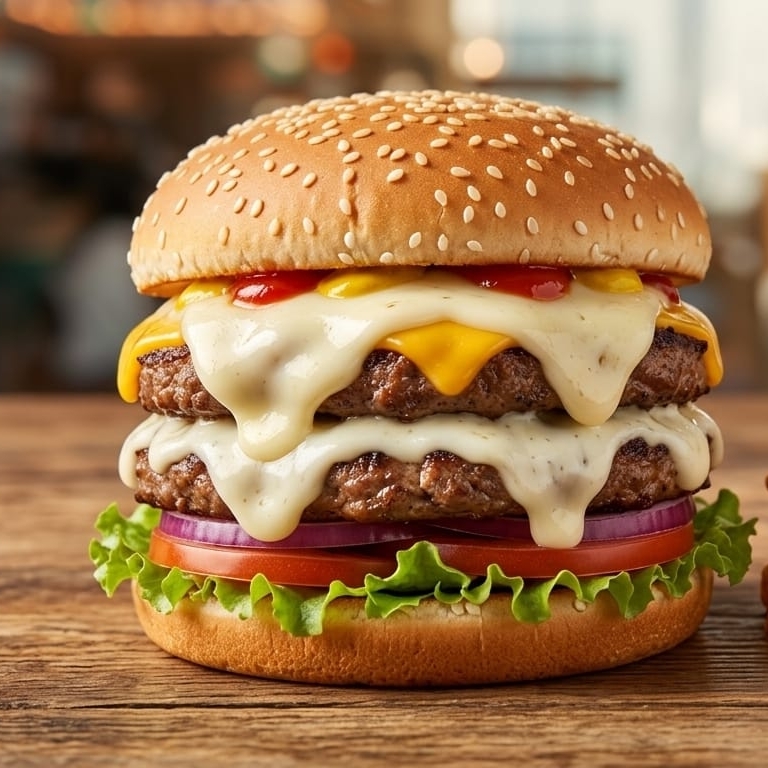HAMBURGUESA*DOBLE CARNE + QUESO OAXACA