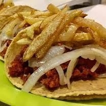 Taco de Pastor con papas