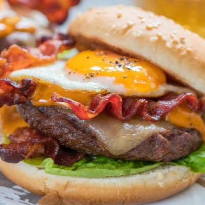 Hamburguesa Rellena De Huevo