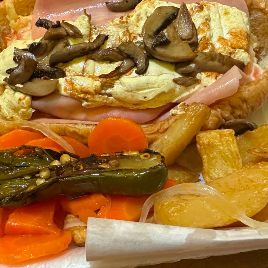 Suizo (champiñones y Queso Asadero)