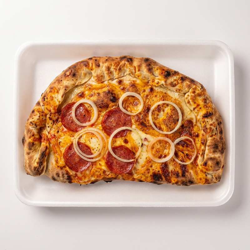 A Fogazza Pepperoni com Mussarela é uma experiência culinária italiana irresistível. O saboroso pepperoni de primeira qualidade, cuidadosamente selecionado, se une perfeitamente à suculenta mussarela derretida , proporcionando uma mistura saborosa e inesquecível. Acrescentamos ainda cebola fresca, que confere um toque adocicado e crocante ao prato.