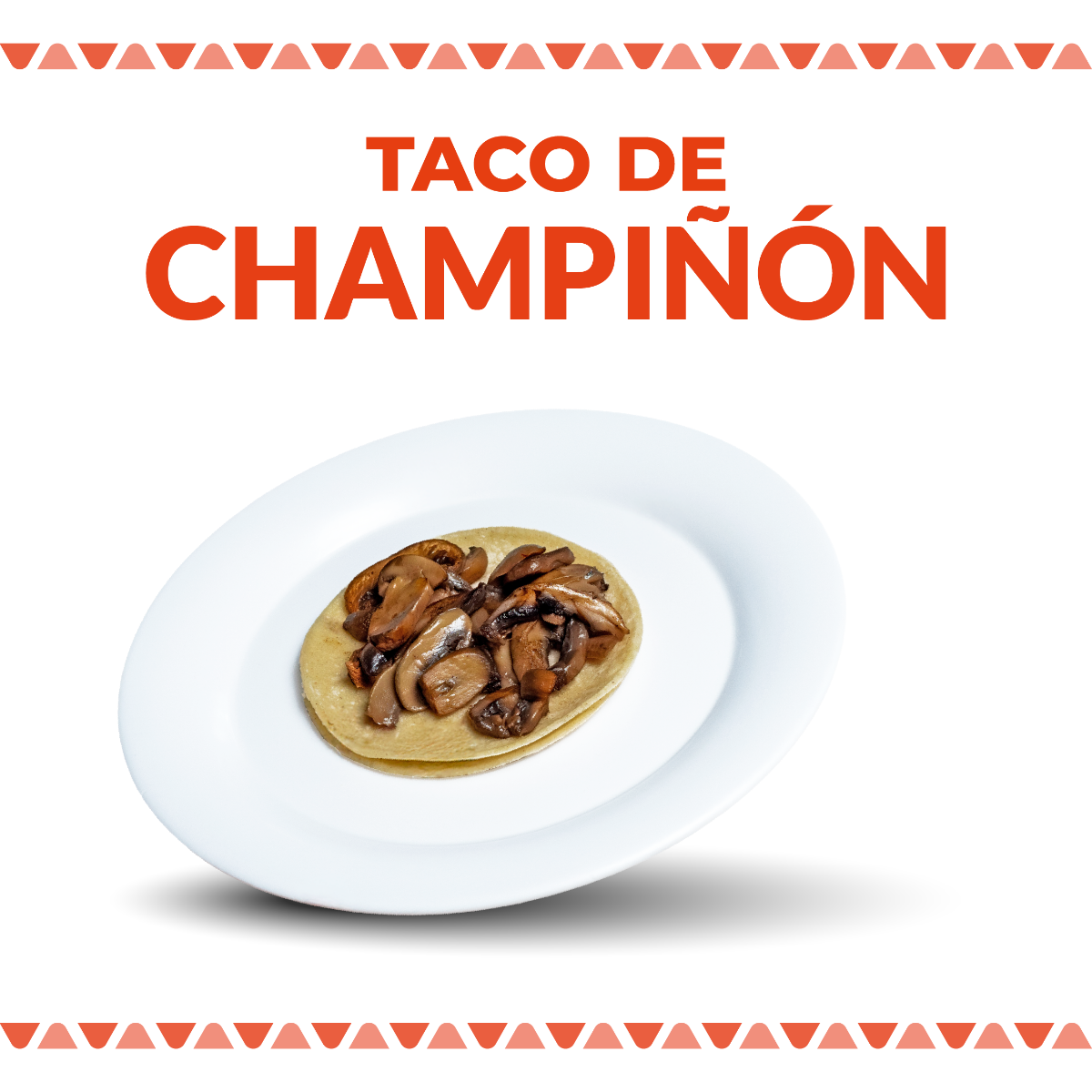 Taco de Champiñón en tortilla de Maiz 1 pza