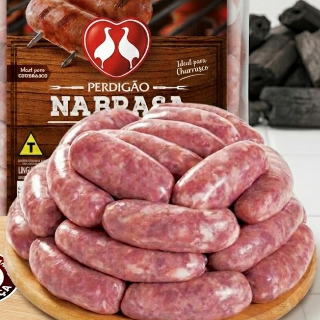 A linguiça Perdigão é uma delícia suculenta e saborosa, perfeita para churrascos e grelhados, com um sabor marcante.