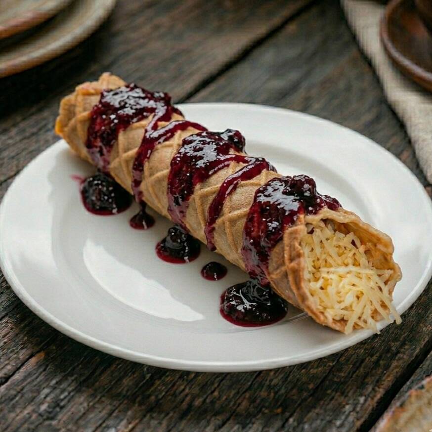 Marquesita de Mermelada de Zarzamora