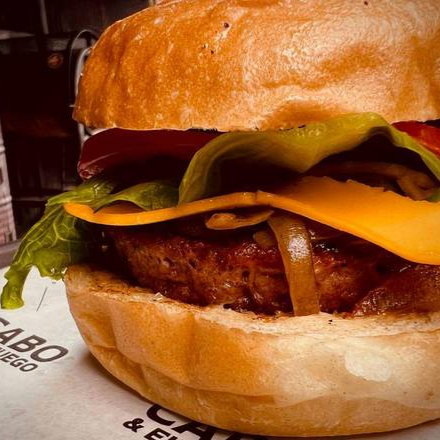 Hamburguesa Vegetariana 125 G con Papas