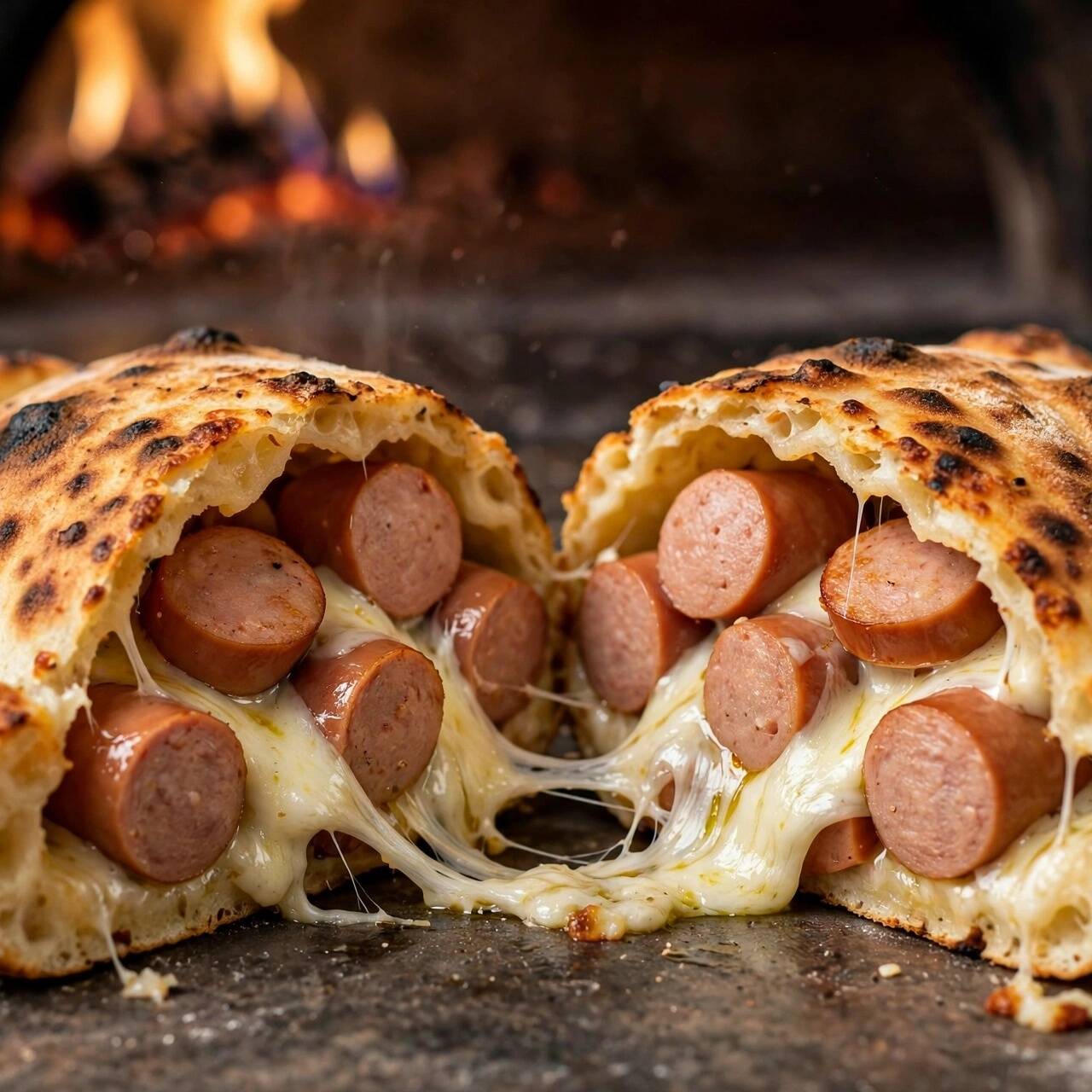 Calzone de Salchicha
