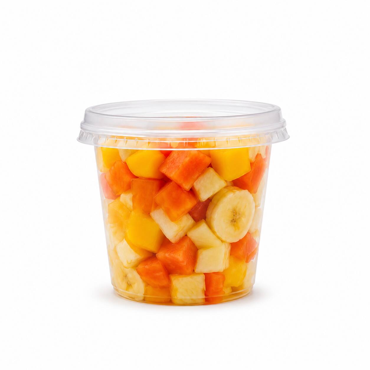 Manga,goiaba,mamão,abacaxi e banana - 350ml de Salada de fruyas frescas