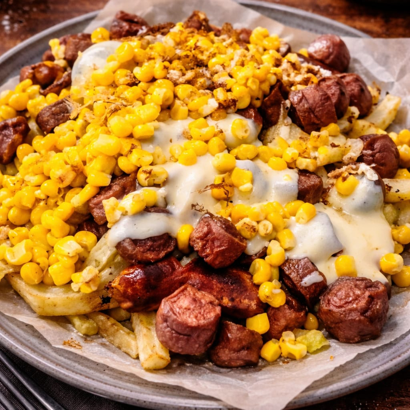 Salchipapas Super Especial.