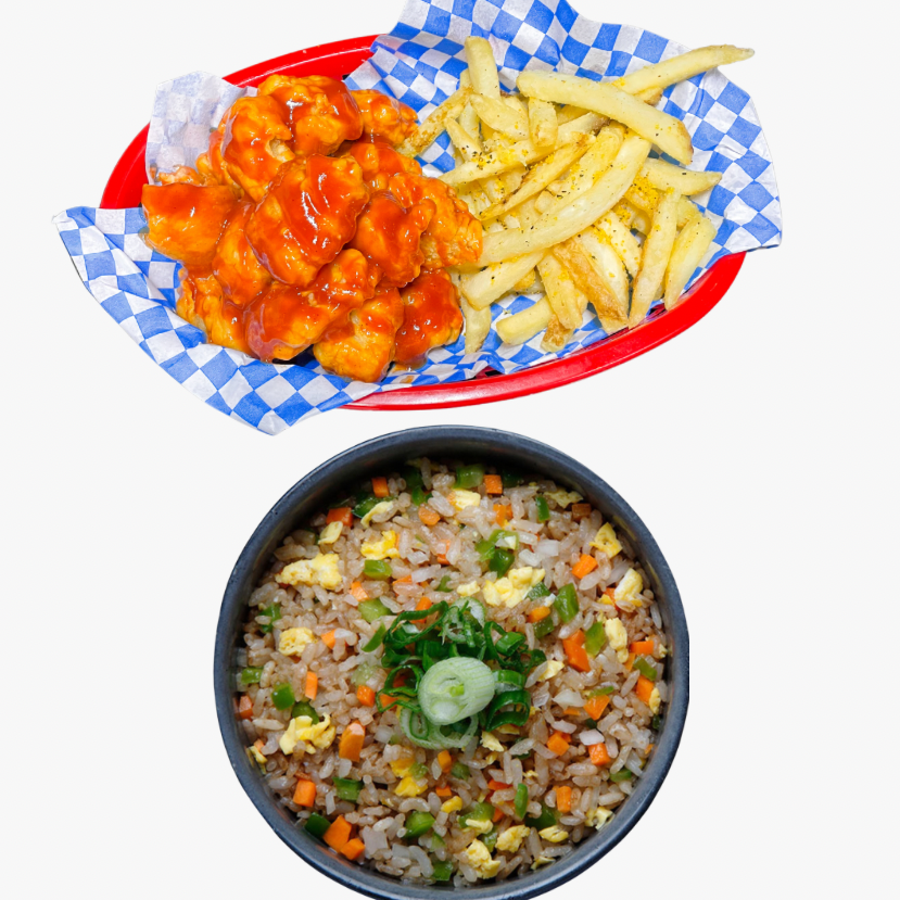 bonneles + papas + yakimeshi