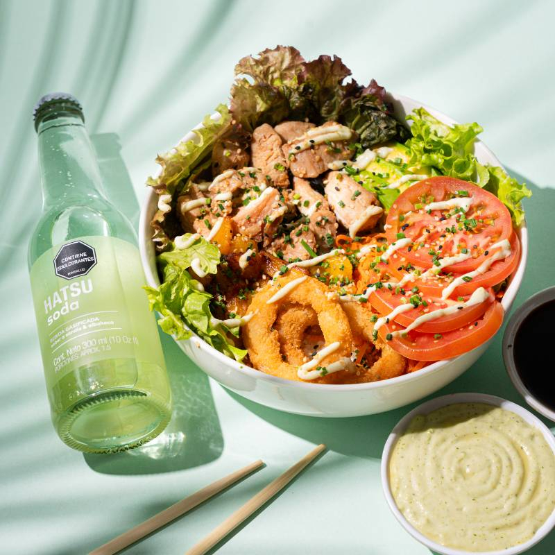 Combo Bowl Ensalada Pollo Teriyaki + Hatsu