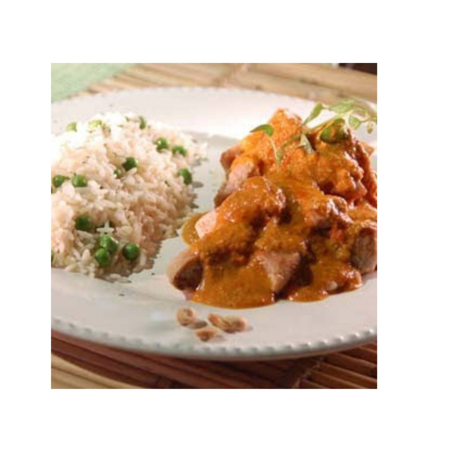 Comida Bistec de Cerdo Encacahuatado