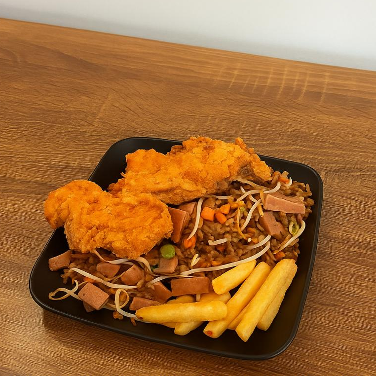 Arroz Frito + Bebida Postobon