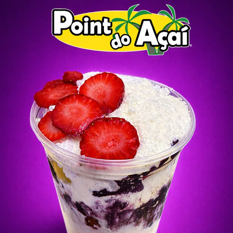 400ml Açaí + Morango + Chantilly + Dadinho + Leite em Pó