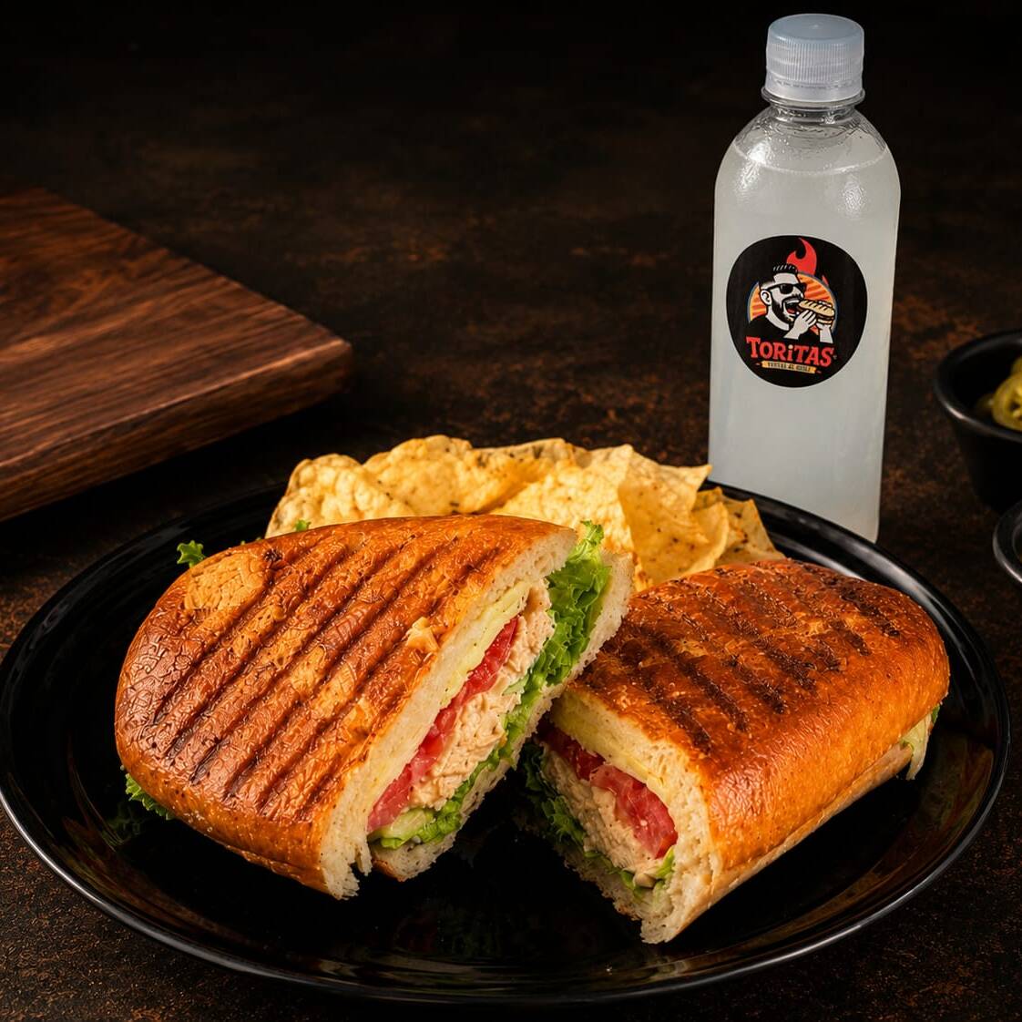 Toritas Pollo Grill: Papas Chips + Agua 500 Ml
