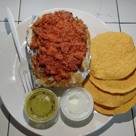 Papa Asada de Discada