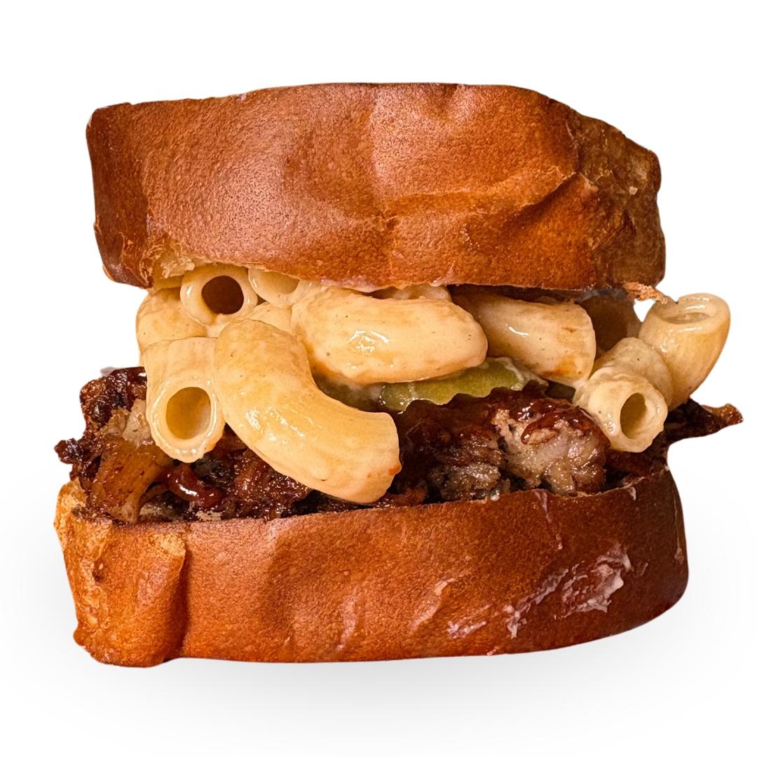 Mac And Pork Sandwich