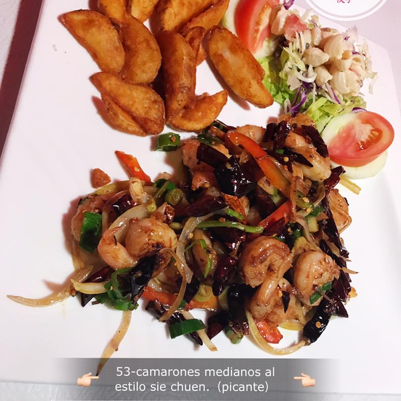 Camarones Medianos al Estilo Sie Chuen