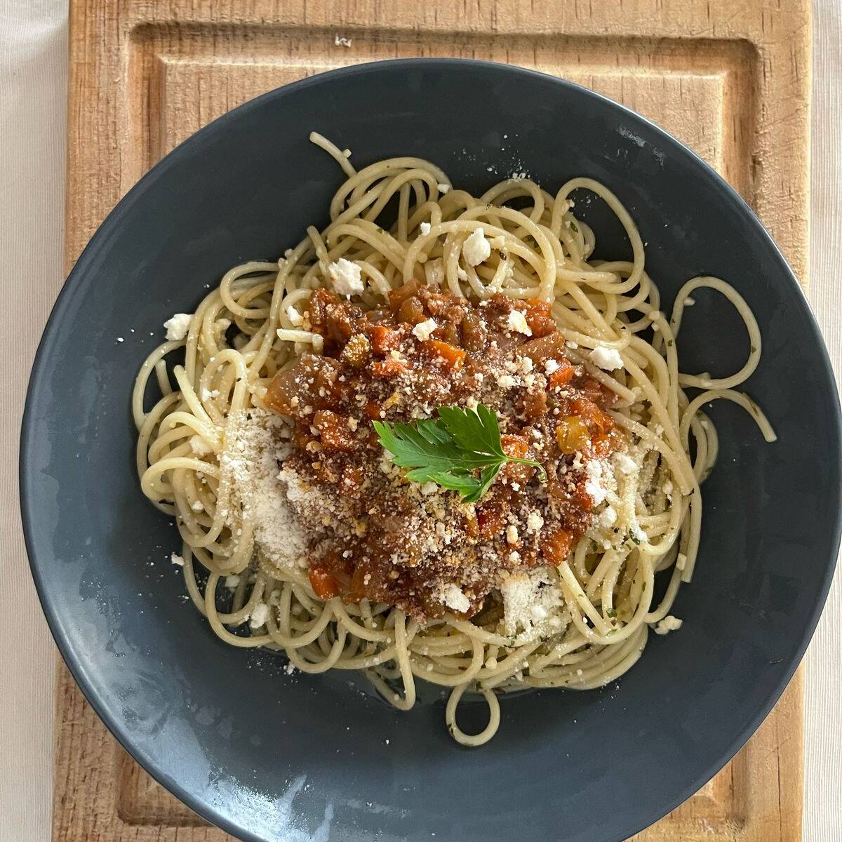 Spaghetti con Vegetales