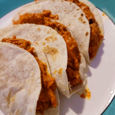 Taco de Harina con queso