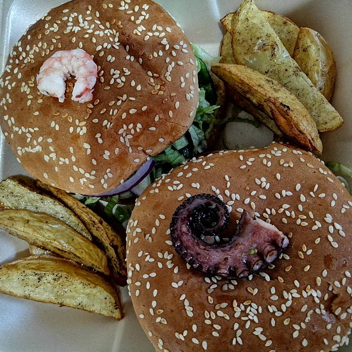 Hamburguesa de Pulpo