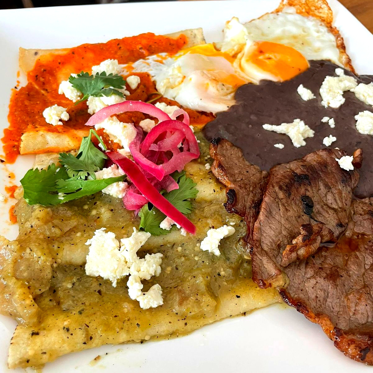 Estrellado con Cecina