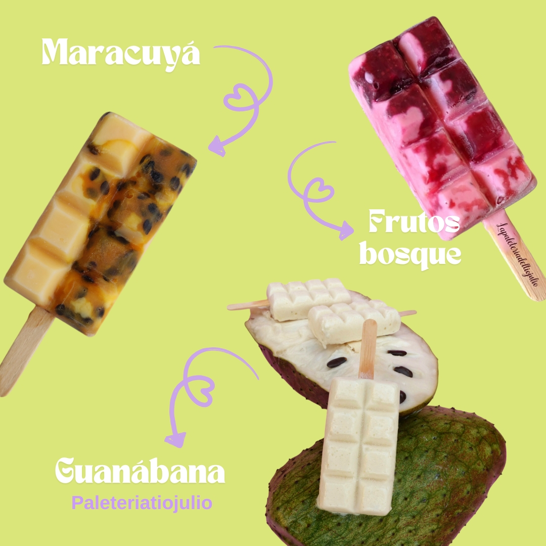 Combo de Paletas Cremosas y Frutales