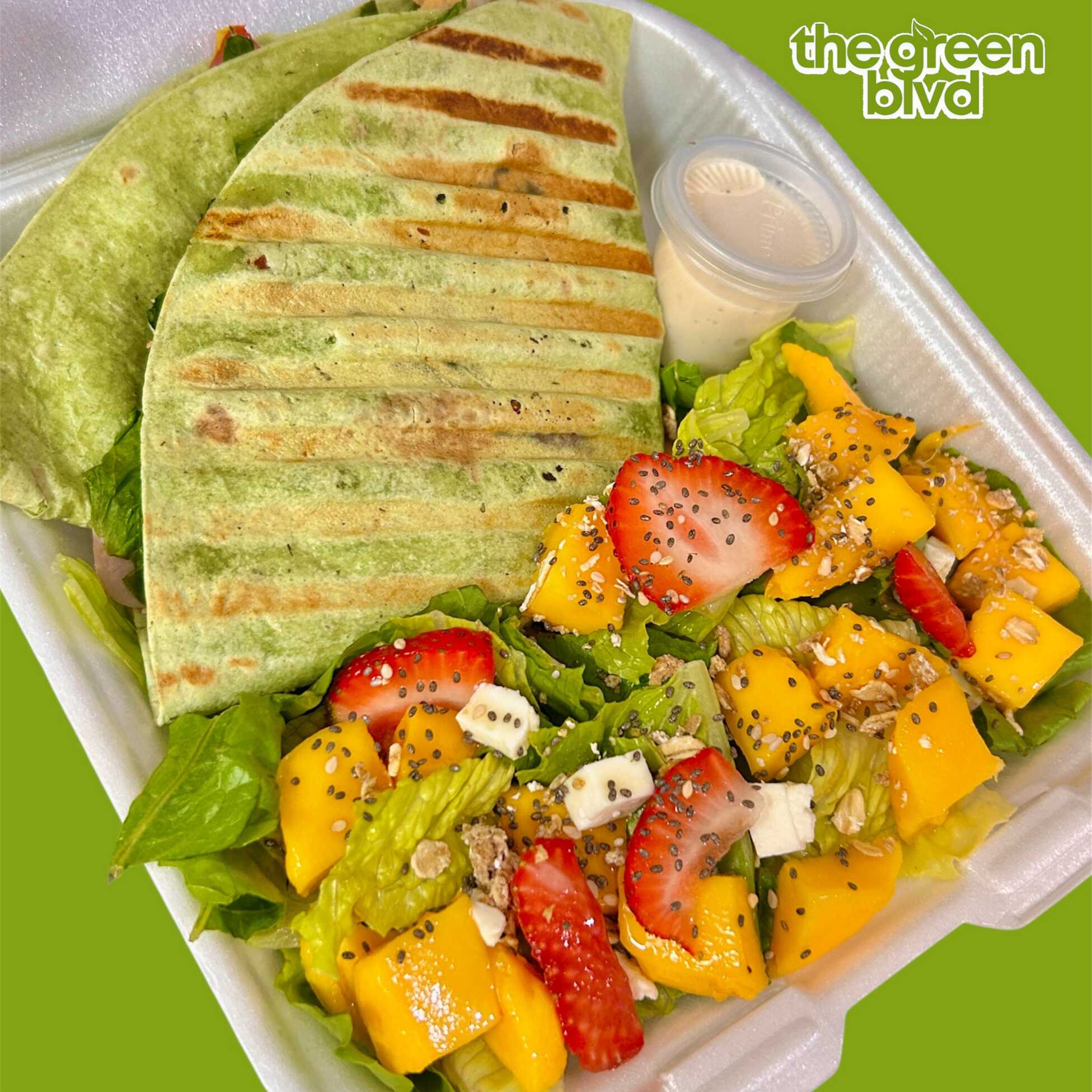 Crepa de Espinaca + Ensalada Verano.