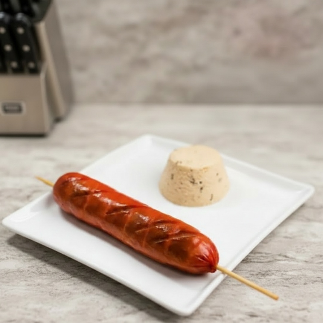 Acompanha Farofinha E Chimichurri. Suculento e recheado de sabor! Nosso Salsichão é grelhado até a perfeição, oferecendo uma explosão de temperos e um toque defumado que vai conquistar seu paladar. Ideal para acompanhar com uma boa bebida, esse espeto é perfeito para quem busca uma refeição prática e deliciosa. Venha experimentar essa delícia que não pode faltar no seu pedido!